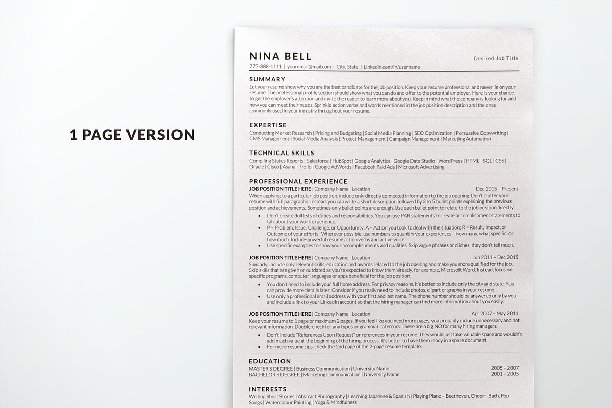 Simple Resume Templates ATS Word Mac, a Resume Template by BestResumes.Co (Photo 2 of 10)