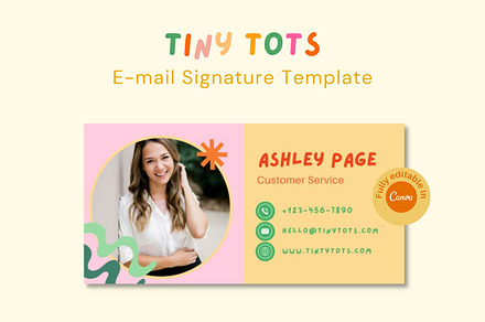 Email Signature Template, a Business Card Template by HellYeahDesigns