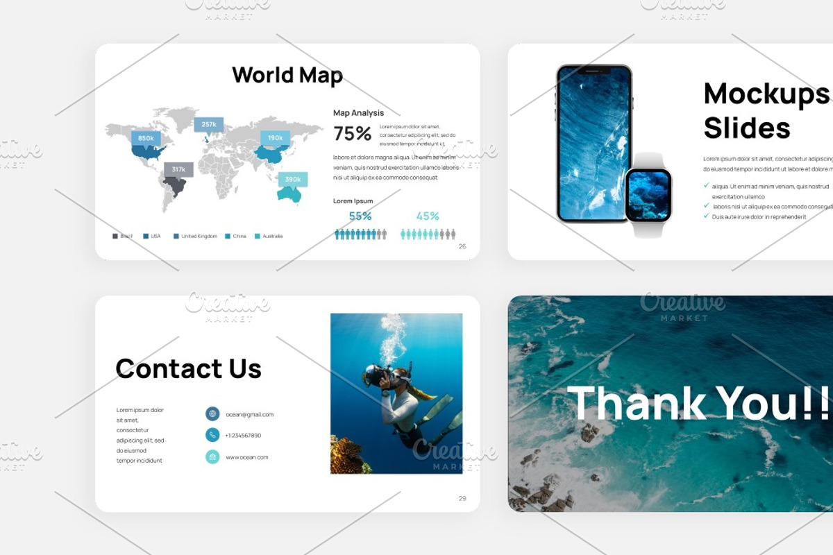 Ocean Scape Presentation, a Presentation Template by Interpitch (Photo 8 of 8)