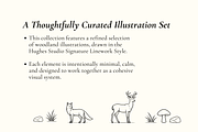 Signature Woodland Illustration Set, an Object Graphic by Hughes Studio (Thumbnail 2 of 8)