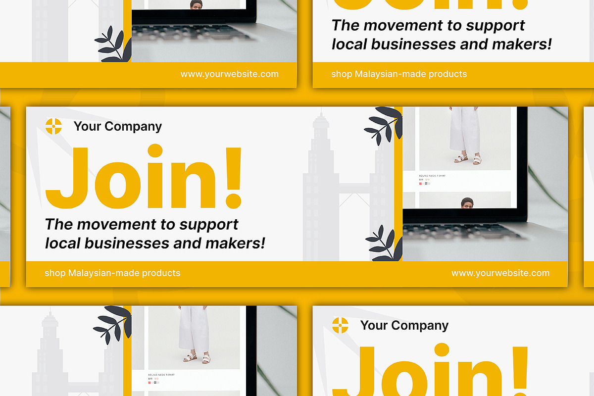 E-Commerce Twitter Header, a Print Template by Esensifiksi.studio (Photo 2 of 3)