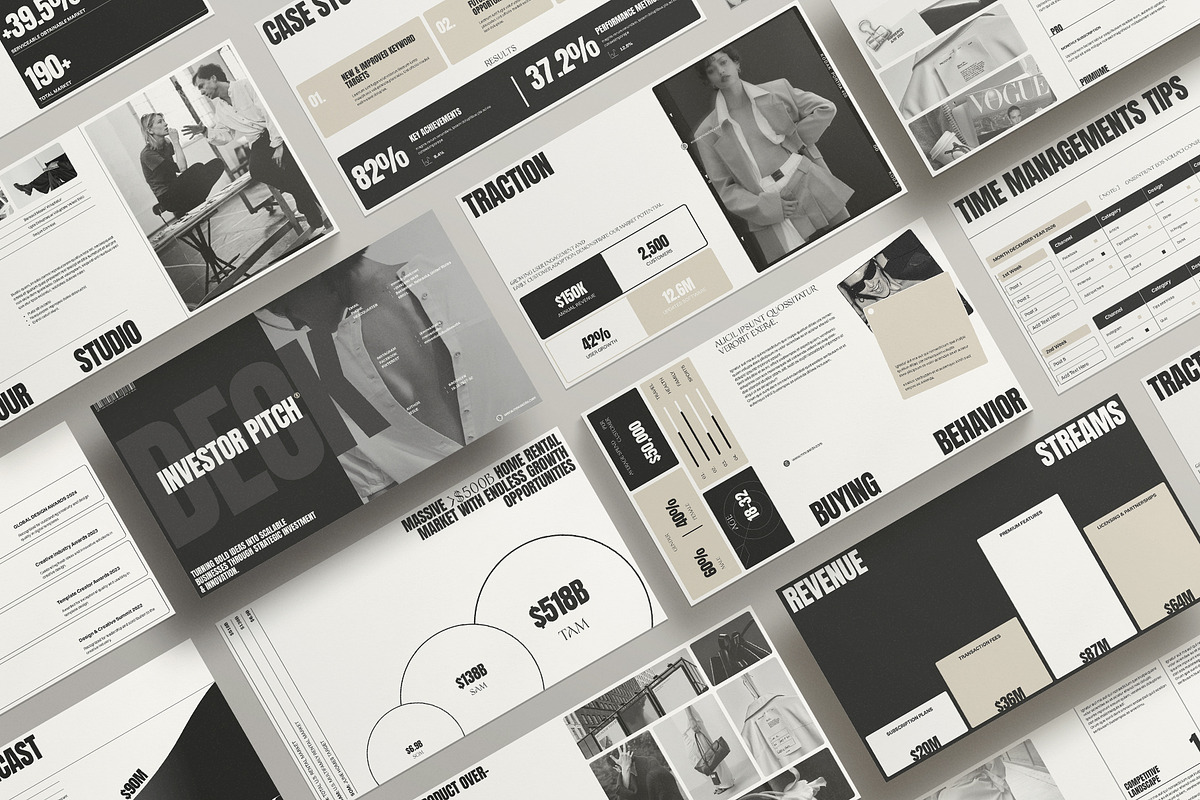 Pitch Deck Presentation Template, a Presentation Template by Studio Monova (Photo 3 of 15)
