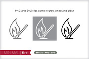 Minimal fire icons, an Outline Icon by Picture Window (Thumbnail 2 of 5)