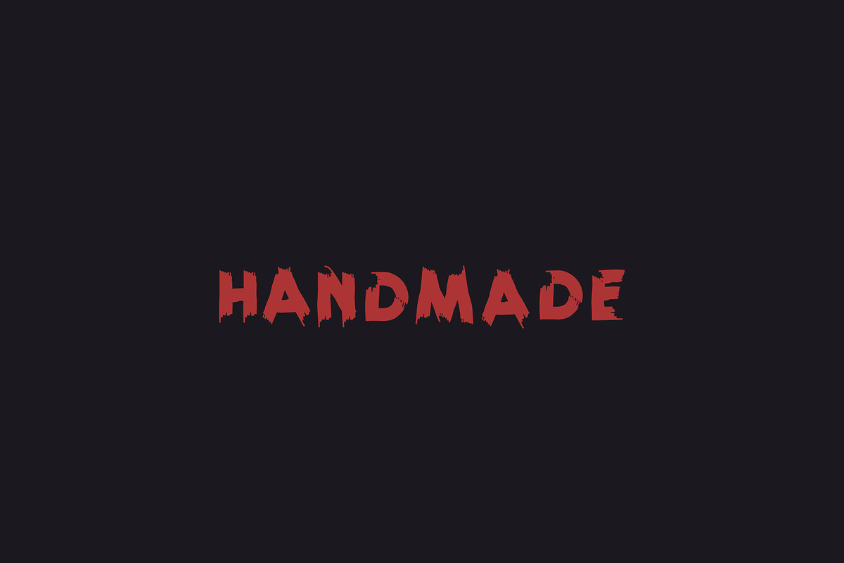 Vector Font. Brush preview 2