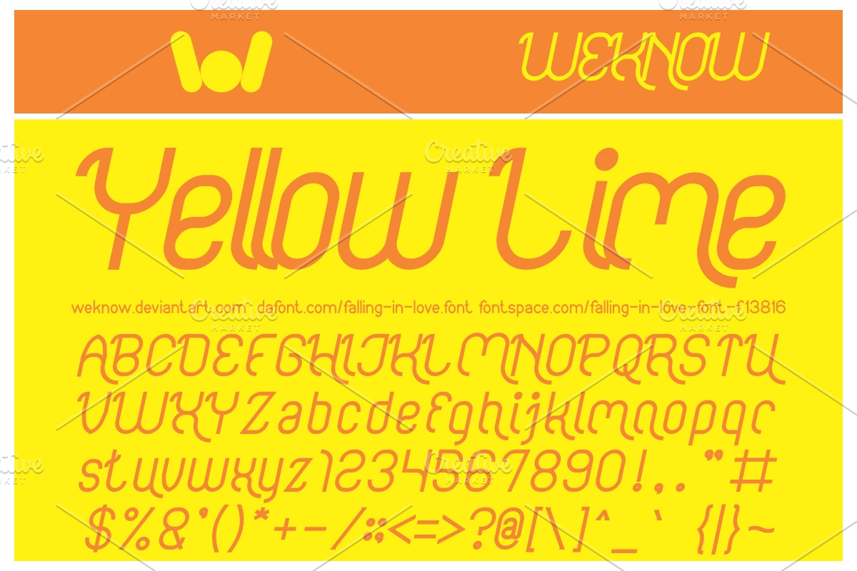 falling in love font preview 4
