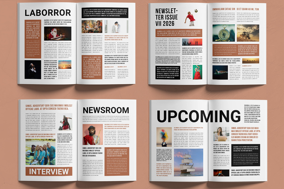 News Letter Template Design Layout, a Magazine Template by MightyDesign (Photo 3 of 6)