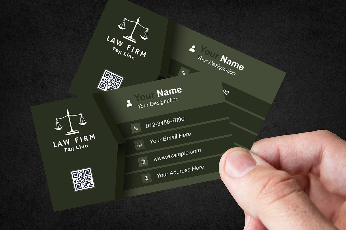 Modern Law Firm Business Card preview 3