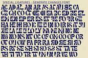 Generate Changes Font, a Sans Serif Font by 177Studio (Thumbnail 7 of 8)