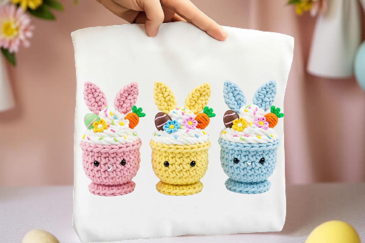Yarn Crochet Easter Coffee PNG, an Illustration by DreamArtGraphic (Photo 3 of 4)