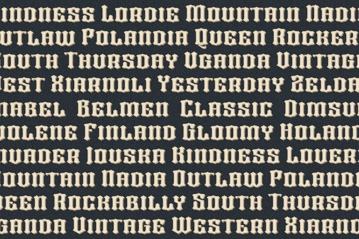 Bros Signage a Vintage Layered Font, a Blackletter Font by Blankids Studio (Photo 5 of 8)