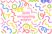 Colorful Line Doodles, Vector Set, a Decorative Illustration by Ilia Design (Thumbnail 1 of 6)