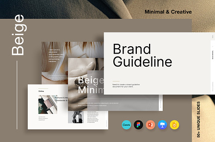 Brand Guideline | Beige, a Presentation Template by GoldenPixelStudio
