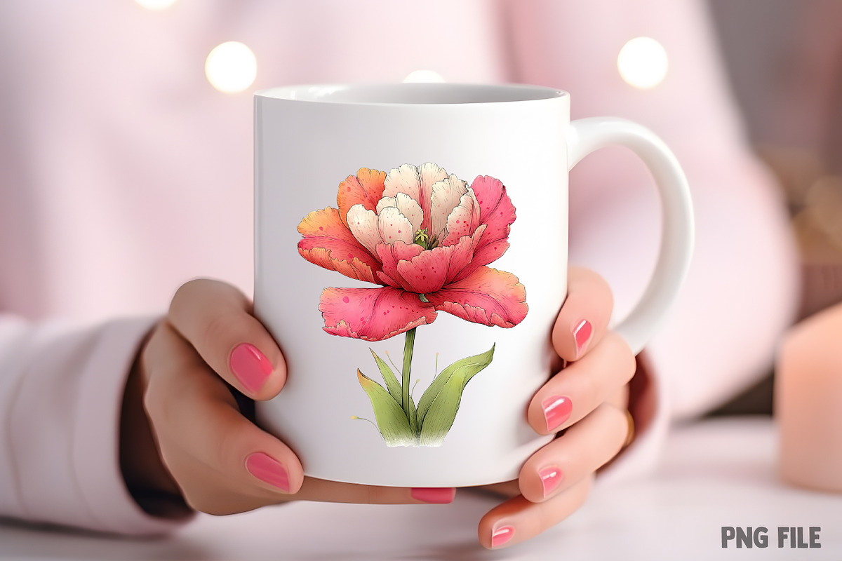 Whimsical Spring Tulip Flower Clipar, an Illustration by Craft Nest (Photo 7 of 11)