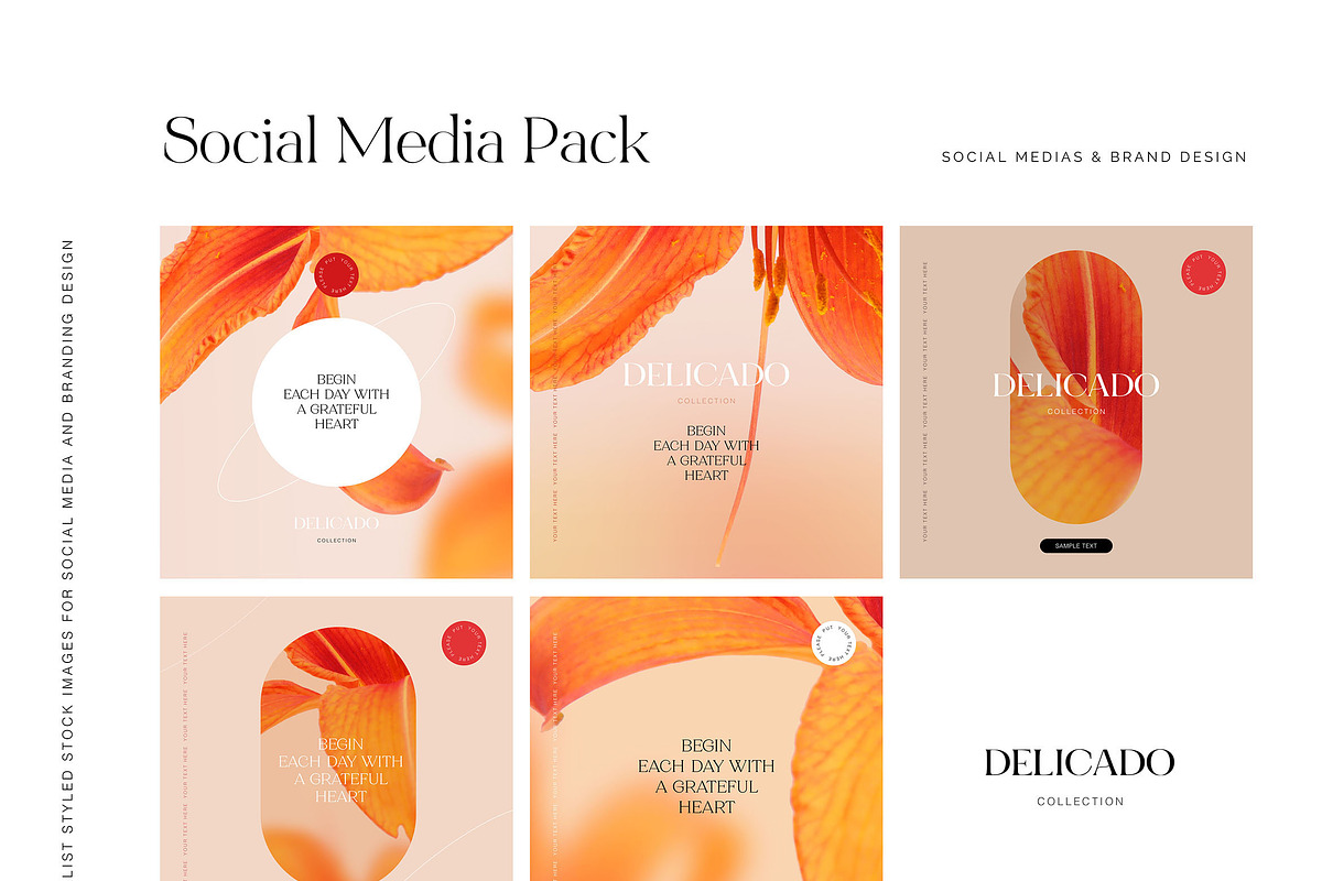 #3 Delicado. Branding & social media, a Social Media Template by StudioPhoto (Photo 3 of 8)