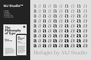 Refagio Modern Serif Family 92 Fonts, a Serif Font by MjStudio31 (Thumbnail 10 of 15)