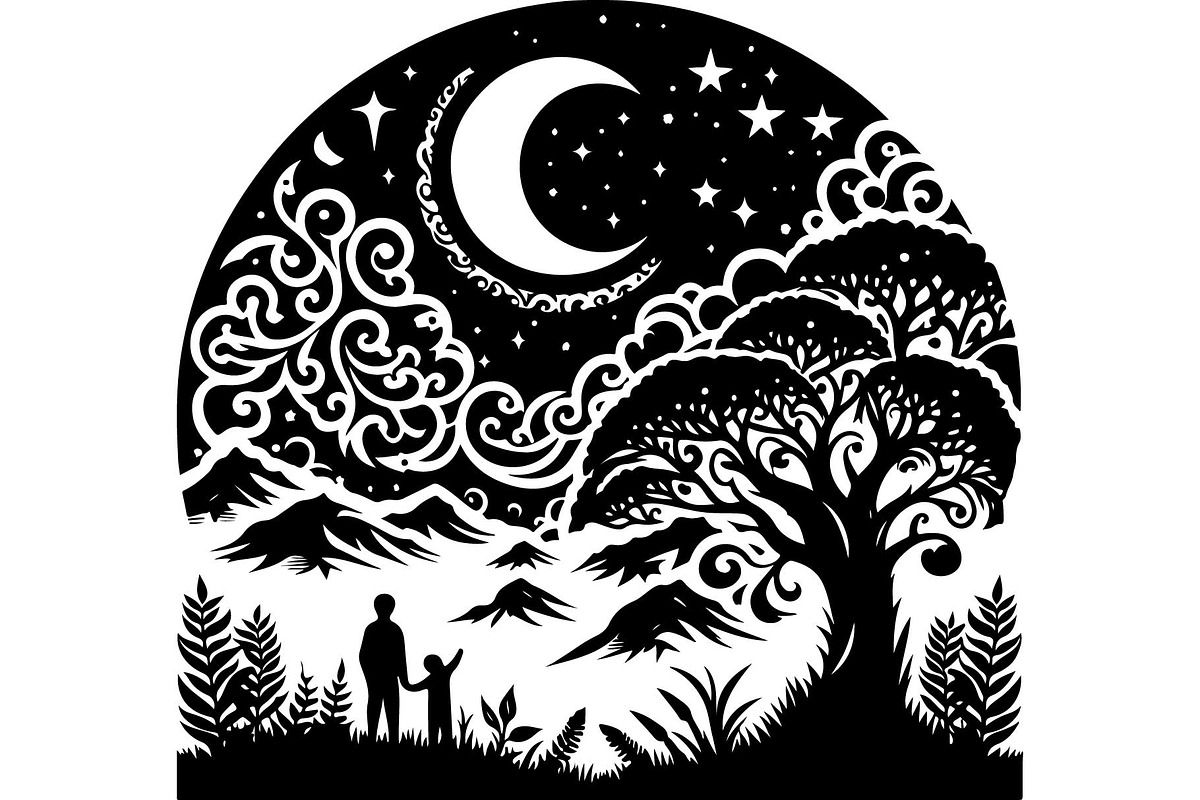 Black Nature & Wildlife Art Bundle, an Object Graphic by Designer_Momina (Photo 3 of 13)