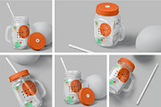 Mason Jar Mockups, a Packaging Mockup by megostudi0 (Thumbnail 1 of 7)