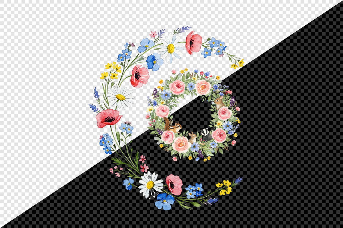 Watercolor Garden Fairies Floral Png, an Illustration by Creative Art (Photo 6 of 10)