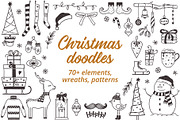 Christmas vector doodles bundle, a Graphic by InkySplash (Thumbnail 1 of 9)