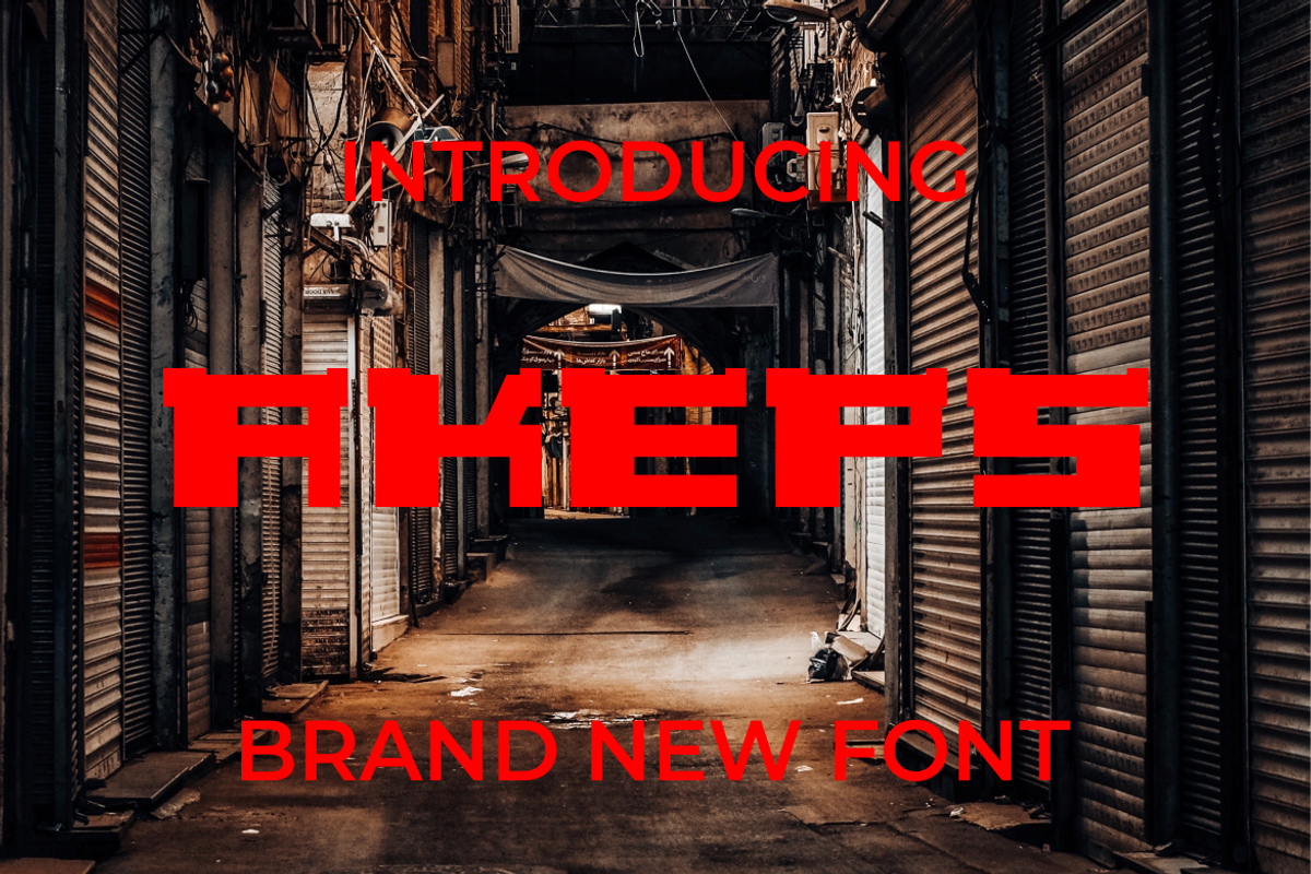 AKEPS Font, a Sans Serif Font by MaikoHatta (Photo 1 of 3)