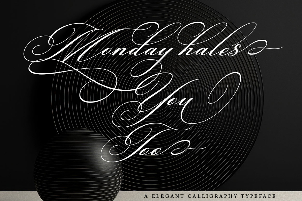 Lamborghini Script, a Script Font by Has_rizal (Photo 8 of 13)
