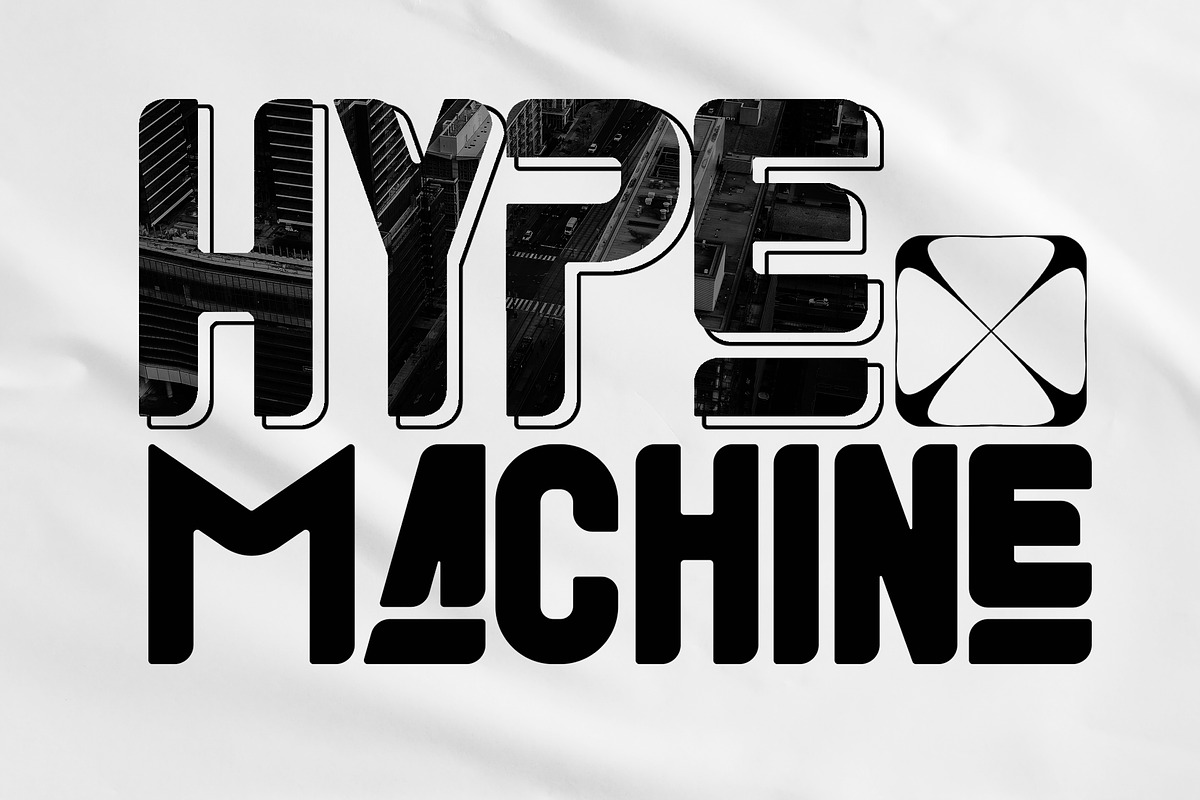 Black Cosmic Futuristic Y2k Display, a Sans Serif Font by dansdesign (Photo 8 of 9)