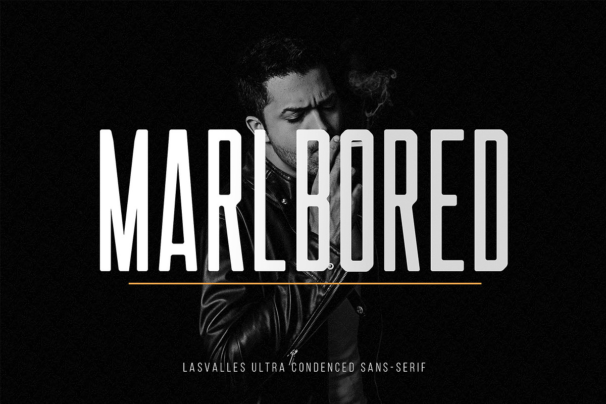 Las Valles Ultra Condensed Typeface preview 3