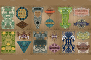 Label Art Nouveau - mega set, a Decorative Illustration by Stanislav Kharchevskyi (Thumbnail 11 of 12)