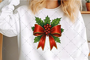 Red Coquette Christmas Bow PNG, an Illustration by Craft Nest (Thumbnail 4 of 6)
