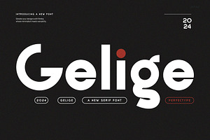 Gelige Sans Serif Font Typeface