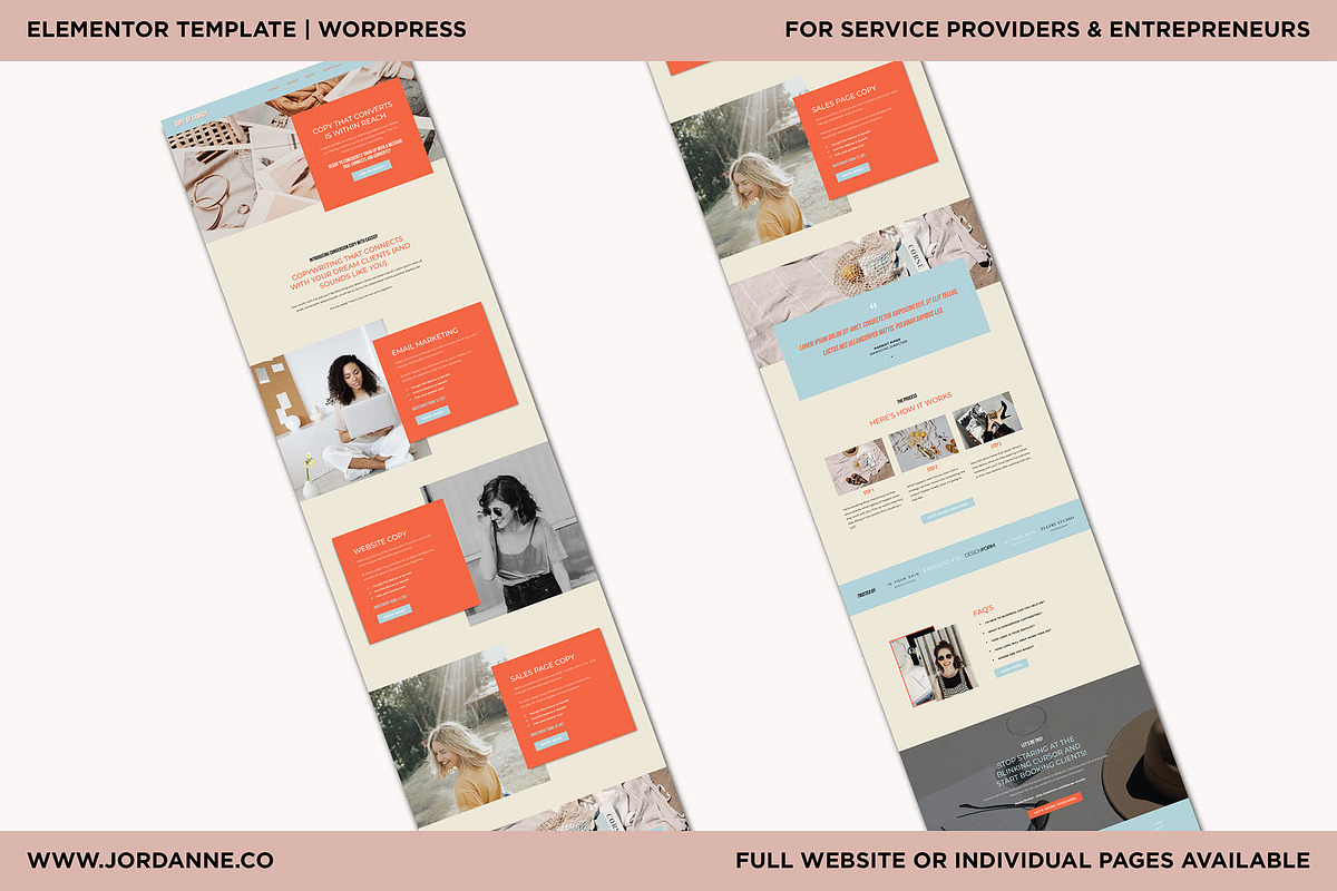 Cassidy Elementor Services Page, a WordPress Template by Jordanne Co. Websites (Photo 2 of 5)