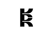 Monogram Letter KR Logo, a Branding & Logo Template by Buqancreative (Thumbnail 1 of 4)