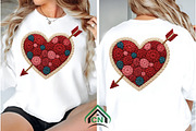 Yarn Crochet Valentine Heart Png, an Illustration by Craft Nest (Thumbnail 5 of 7)