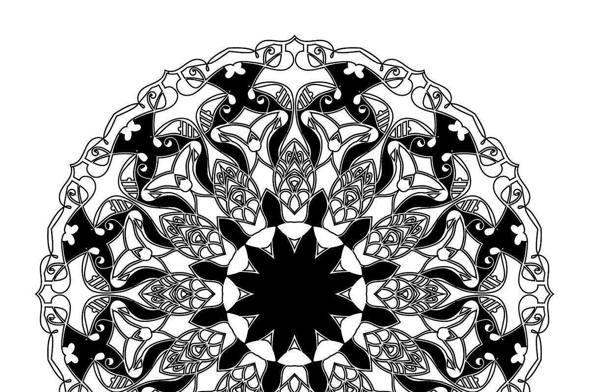 27 mandala vector backgrounds design, a Pattern Graphic by NJ Himel (Photo 24 of 28)