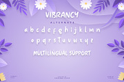 Vibrancy - Display Font, a Script Font by Alpaprana (Thumbnail 8 of 9)