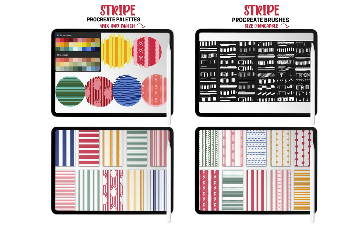 Pattern Procreate Brushes Bundle, a Brush Add-On by Brush Lab (Photo 8 of 10)