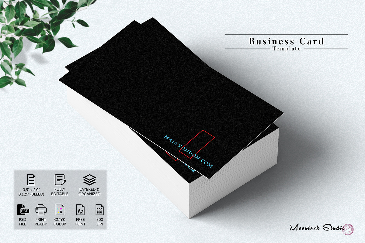 Business Card Template, a Business Card Template by Moontesk (Photo 4 of 5)