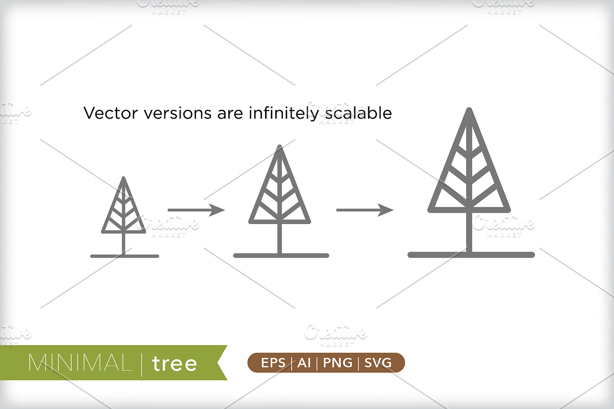 Minimal tree icons, an Outline Icon by Picture Window (Photo 4 of 5)