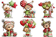 Whimsical Birthday Teddy Bear PNG, an Illustration by Craft Nest (Thumbnail 8 of 11)