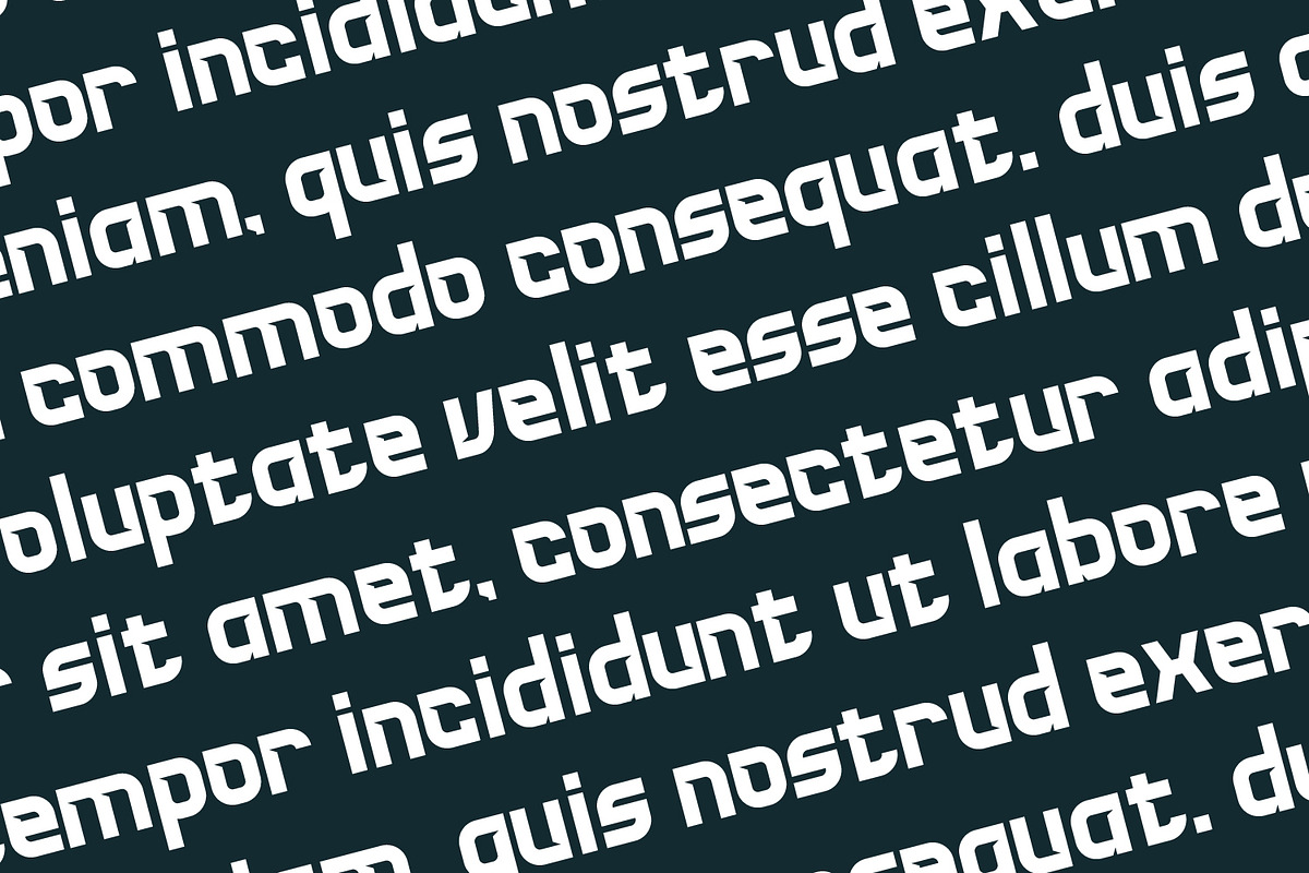 Faytorn - Futuristic Display Font, a Sans Serif Font by Rishsketch (Photo 12 of 15)