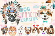 SALE Dog Character Creator Animal, an Animal Illustration by Catherine Wheel (Thumbnail 1 of 14)