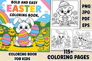 Bold and Easy Easter Coloring Book, a Graphic by shopcosm (Thumbnail 1 of 2)