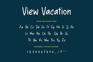 View Vacation Brush Handwritten Font