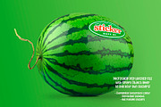 Watermelon Sticker Mockup –Smart PSD, a Household Mockup by Little Type Factory (Thumbnail 2 of 6)