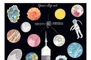 Space Alphabet Set - watercolor, an Animal Illustration by Visual Animal (Thumbnail 2 of 10)