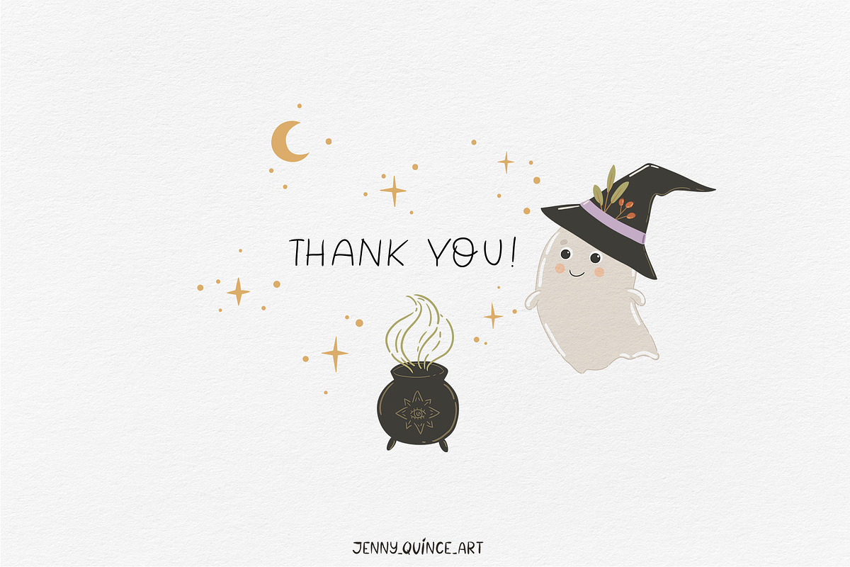 Halloween Vector Clipart & Patterns, a Decorative Illustration by Jenny Quince (Photo 14 of 14)