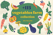 Vegetables farm collection, an Object Graphic by PawLoveArt (Thumbnail 1 of 12)
