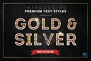 Gold & Silver #2 - 20 Text Styles, a Layer Style Add-On by Jonas Stensgaard (Thumbnail 21 of 23)
