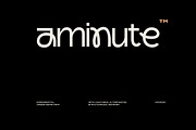 Aminute - Experimental Unique Sans, a Slab Serif Font by Imoodev (Thumbnail 1 of 5)
