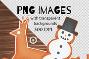 Gingerbread Christmas png Clipart, a Seasonal Illustration by Art by Angele G (Thumbnail 3 of 4)